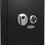 Barska Caja fuerte biométrica de pared, tamaño único, negro