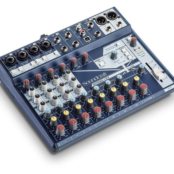 Soundcraft Notepad-12FX Consola mezcladora analógica de pequeño formato con E/S USB y efectos Lexicon