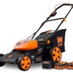 Cortacésped Eléctrico Inalámbrico WEN 40439 Cubierta de 19 Pulgadas 3 en 1 con Dos Baterías de 40V y Cargador