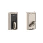 Schlage Cerrojo de seguridad residencial BE467FADD619 Addison Control inteligente sin llave con cierre 12398 y acabado d