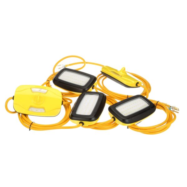 Cadena de Luces LED Southwire 7165SW 100 Pies 14/3 SJTW Amarillo 8000 Lúmenes IP65