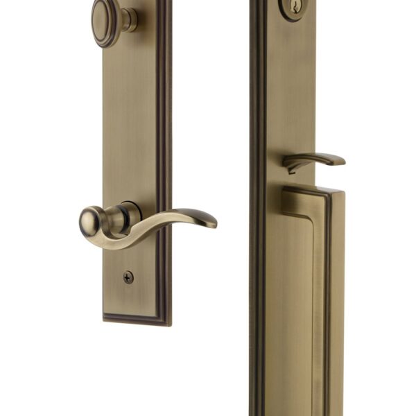 Grandeur 847156 hardware Carre 'una sola pieza handleset con palanca de empuñadura D y Bellagio, 849885
