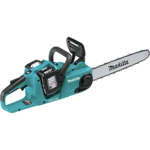 Motosierra Inalámbrica Makita XCU04PT 16 Pulgadas 18V X2 36V LXT con 2 Baterías y Cargador