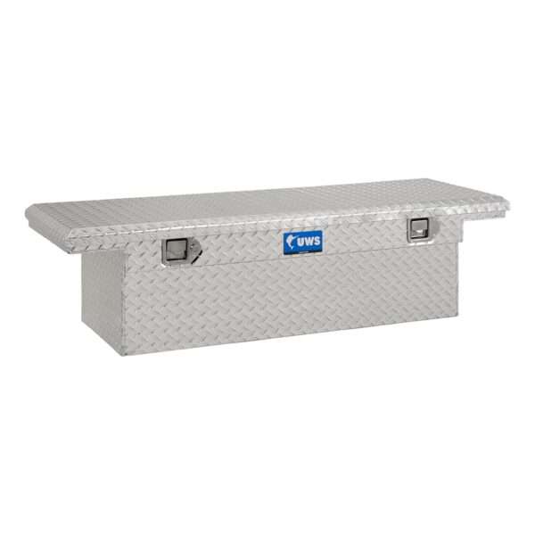 UWS EC10141 Caja de herramientas de aluminio de pared pesada de 58 pulgadas con perfil bajo, tapa RigidCore