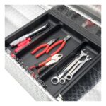 UWS EC10141 Caja de herramientas de aluminio de pared pesada de 58 pulgadas con perfil bajo, tapa RigidCore
