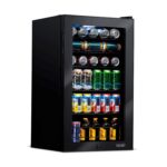 NewAir Refrigerador de bebidas para 126 latas | Pequeño refrigerador mini independiente para dormitorio con puerta de vi