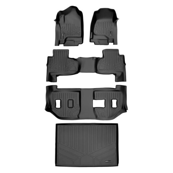 Juego de Alfombrillas MAXLINER Modelo A0136-P B0221 C0166 E0159 3 Filas y Forro de Carga para Chevrolet Suburban 2015-20