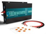 Inversor de Corriente WZRELB RBP300024B1 3000W 24VDC a 120VAC Onda Sinusoidal Pura Negro