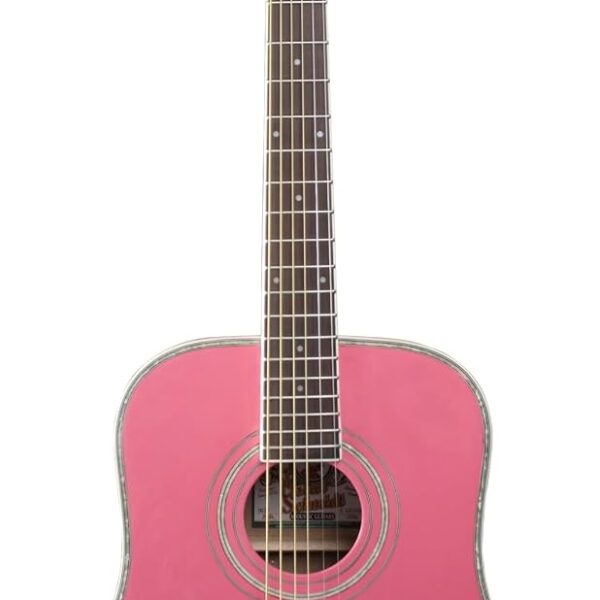 Oscar Schmidt OG1P-A 3/4 Dreadnought Guitarra Acústica. Rosa
