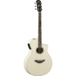 Yamaha APX600 VW - Guitarra acústica-eléctrica de cuerpo delgado, blanco vintage