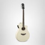 Yamaha APX600 VW - Guitarra acústica-eléctrica de cuerpo delgado, blanco vintage
