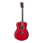 Yamaha FS-TA Guitarra transacústica tamaño concierto con coro y reverberación, rojo rubí