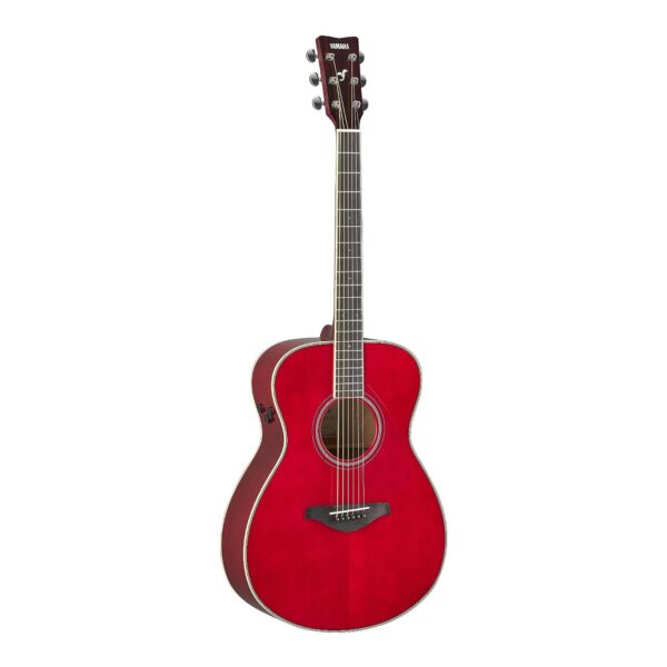 Yamaha FS-TA Guitarra transacústica tamaño concierto con coro y reverberación, rojo rubí