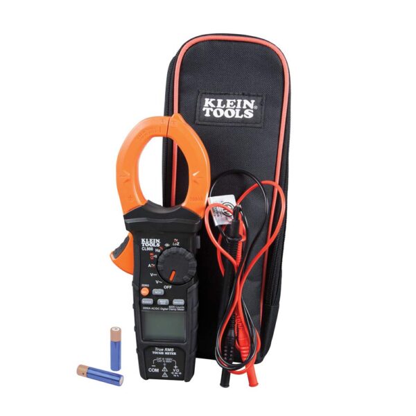 Klein Tools CL900 - Medidor digital con abrazadera, rango automático TRMS, voltaje/corriente CA/CC, 2000A, LoZ, continui