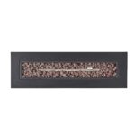 Fogata Rectangular de Hierro Great Deal Furniture 304017 50000 BTU Gris Oscuro