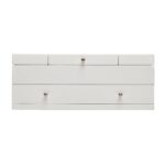 Joyero Mele & Co Everly Madera Triple Tapa Blanco Verde 14x8x5.5 pulgadas