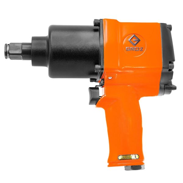 Llave de Impacto Neumática Groz 61930 3/4 Pulgadas NPT Cuerpo de Aluminio Par 1860 pies libras