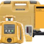 Topcon RL-H5B - Nivel láser rotativo horizontal autonivelante con libro de campo, receptor LS-80, soporte para detector