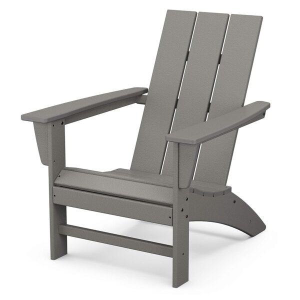 Silla Adirondack POLYWOOD AD420GY Pizarra Gris Polietileno de Alta Densidad HDPE 32.11 x 29.25 x 34.66 pulgadas