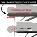 Banco de Pesas Fitness Reality 2000 Super Max XL Modelo 2806 Capacidad 850 Libras Bloqueo de Piernas Desmontable