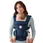 Portabebés Ergobaby Omni Classic BCS360PMIDBLU Azul Medianoche Malla de Aire Fresco Hasta 45 Libras