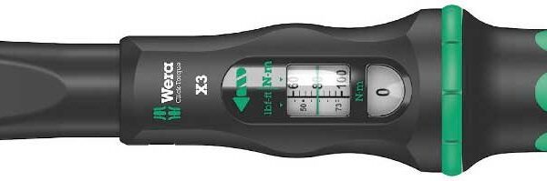 Wera 05075653001 Llave dinamométrica Click-Torque X 3 para herramientas de inserción, 20-100 Nm, 9x12 x 20-100 Nm