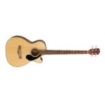 Fender CB-60SCE - Bajo acústico, con garantía de 2 años, acabado natural, diapasón de laurel