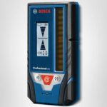 BOSCH LR8 Receptor láser de línea de haz rojo y verde de 165 pies, incluye soporte de montaje, 2 pilas AA y bolsa para c