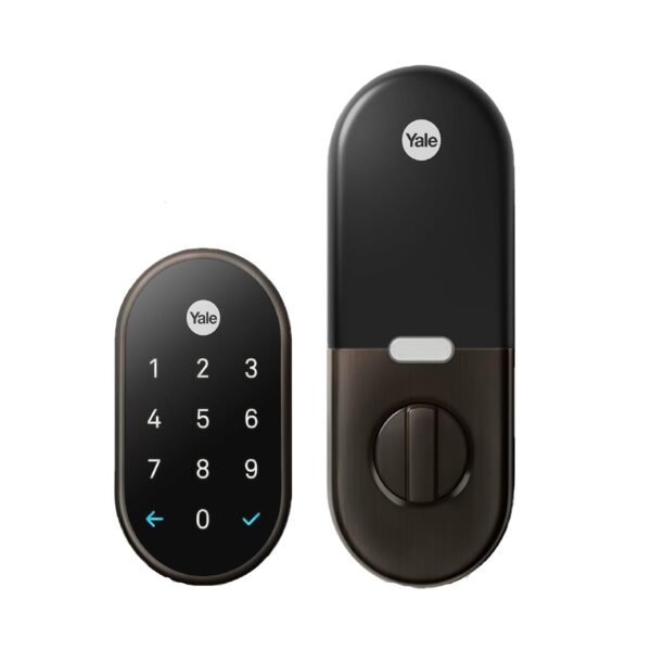 Google Nest x Yale Lock - Cerradura inteligente a prueba de manipulaciones para entrada sin llave, cerradura de cerrojo