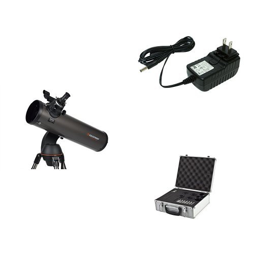 Telescopio Computarizado Celestron NexStar 130 SLT 130mm con Adaptador de CA y Kit de Accesorios de 14 Piezas Negro