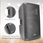 Pyle Sistema de altavoces con monitor PA Bluetooth - Altavoz de 1400 vatios para interiores y exteriores con subwoofer d