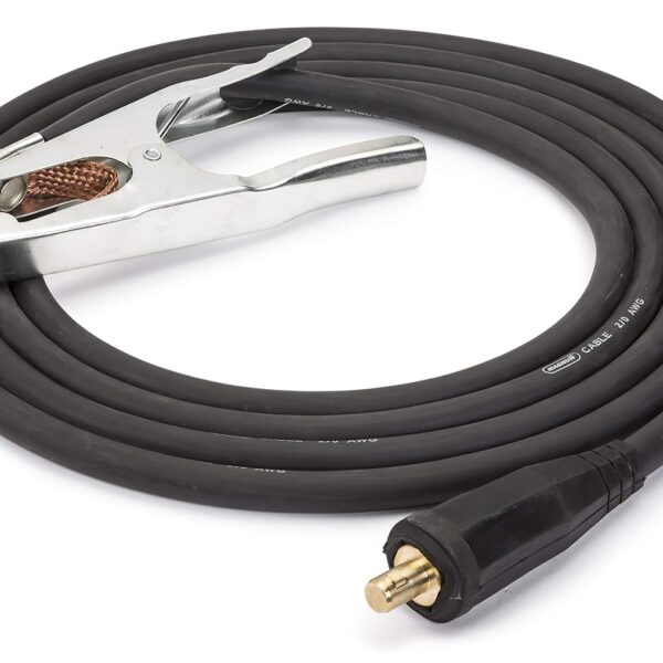 Lincoln Electric Paquete de cable de soldadura – Cable de trabajo – TM y GC500 abrazadera de tierra (2/0, 350 A, 60%) –