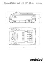 Batería de Litio Metabo 625367000 18V 4.0Ah LiHD