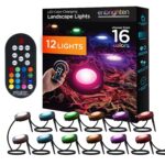 Luces LED para Camino Enbrighten 41017 12 Discos Cambian de Color con Control Remoto 110 Pies