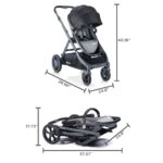 Joovy Qool Cochecito personalizable, individual, doble, triple, gris mezcla