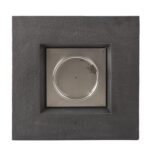 Fogata Cuadrada Christopher Knight Home Chesney 296587 Óxido de Magnesio Acabado de Piedra 32x32x24 pulgadas