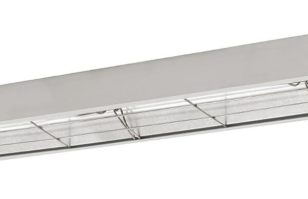 Calentador de Tira de Lámpara de Calor para Alimentos Winco ESH-48 48 Pulgadas 1100W Montaje Inferior Aluminio