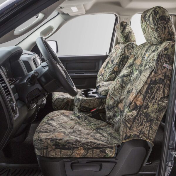 Funda de Asiento Covercraft Carhartt Mossy Oak Camo SeatSaver Modelo SSC3419CAMB Fila Delantera Tejido de Pato Camuflaje