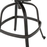 Taburetes de Bar Christopher Knight Home Alfresco 301285 Aluminio Fundido Bronce Giratorio Juego de 2 Piezas