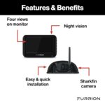 Sistema de Cámara de Respaldo Inalámbrica Furrion Vision S 729125 Monitor 4.3 Pulgadas Visión Nocturna Infrarroja Ángulo