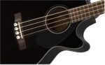 Fender Guitarra Bajo Acústica de 4 Cuerdas con Pastilla Fishman Bass para Guitarra Acústica con Afinador y Ecualizador,