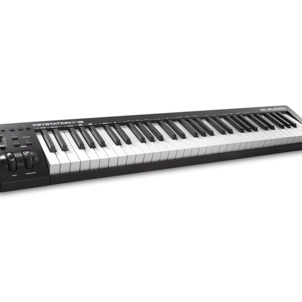 M-AUDIO Keystation 61 MK3 - Controlador de teclado MIDI USB de 61 teclas con acción de sintetizador, controles asignable
