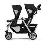 Cochecito Doble Chicco Cortina Together Minerale Negro Plata Reclinable