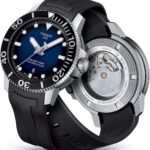 Reloj Tissot Seastar 1000 Powermatic 80 T1204071704100 Caja de Acero Inoxidable 43 mm Pulsera de Caucho Negro