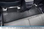 Juego de Alfombrillas MAXLINER A0222 B0222 C0222 E0357 3 Filas y Forro de Carga Negro para Lexus RXL 2018-2022 con Asien