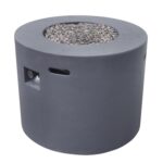 Fogata para Patio Christopher Knight Home Aidan 305081 Hormigón Ligero Gris Oscuro 40000 BTU 31 Pulgadas