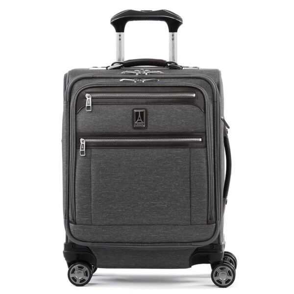 Maleta Travelpro Platinum Elite Softside 409186705 19 pulgadas Gris Vintage 8 Ruedas Giratorias Expandible