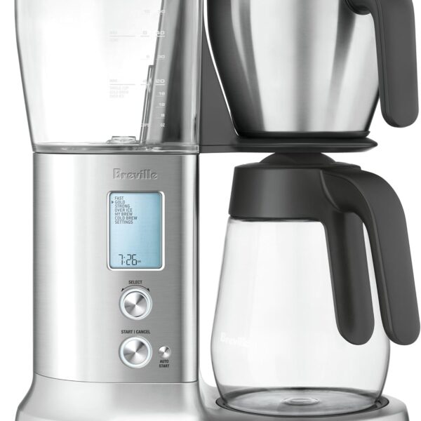Breville BDC400BSS Precision Brewer Cafetera de Café de Goteo, Acero Inoxidable Cepillado, Jarra de Vidrio