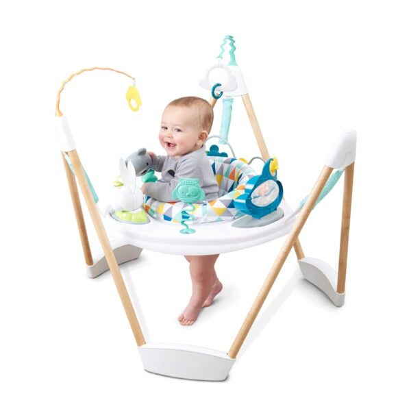 Exersaucer Evenflo 61912186 Woodland Wonder Marco de Madera Giro de Asiento 360 Grados