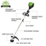 Recortadora Inalámbrica Greenworks Pro GST80320 80V 16 pulgadas Batería 2 Ah
